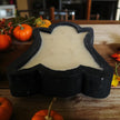 Ghost Wooden Dough Bowl Candle