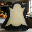 Ghost Wooden Dough Bowl Candle