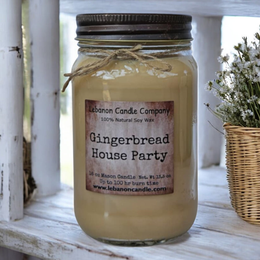 Gingerbread House Party Candle
