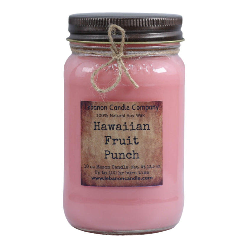 Hawaiian Fruit Punch candle (standard packaging).