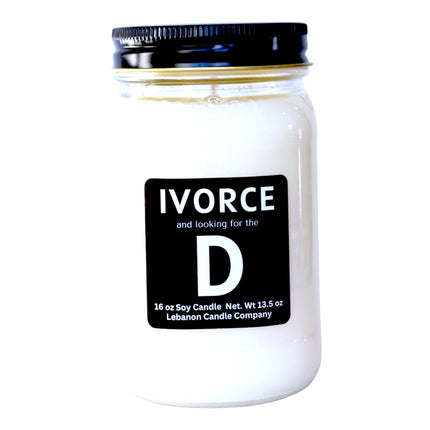 IVORCE: Looking For The D Funny Divorce Candle