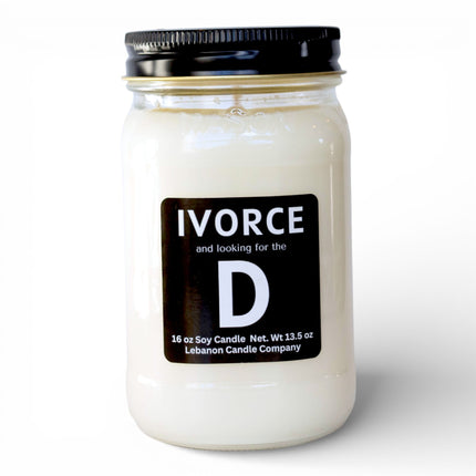 IVORCE: Looking For The D Funny Divorce Candle