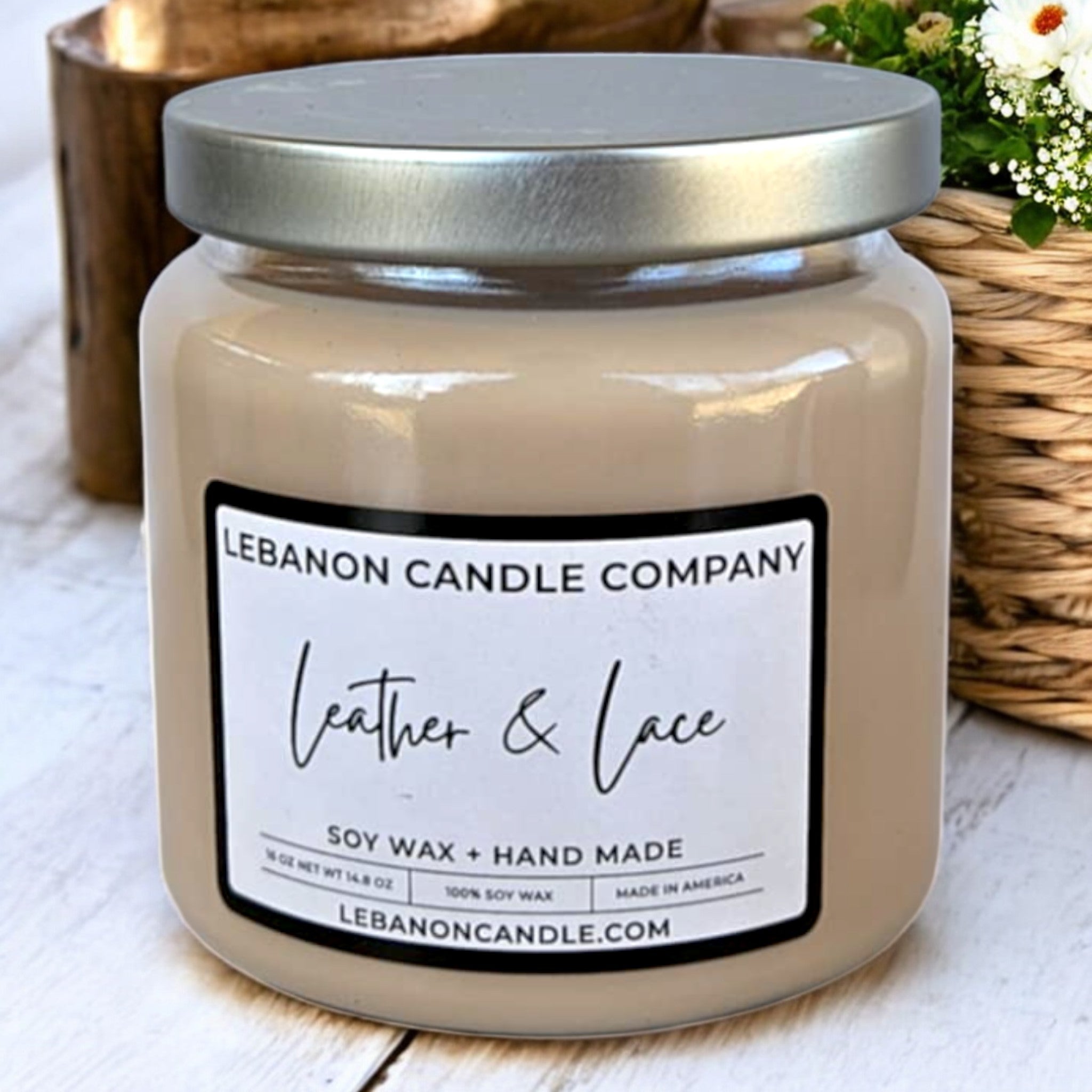 Leather & Lace Double Wick Candle
