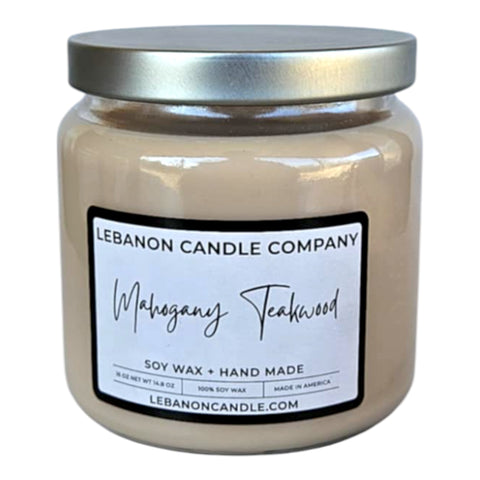 Mahogany Teakwood Double Wick Candle