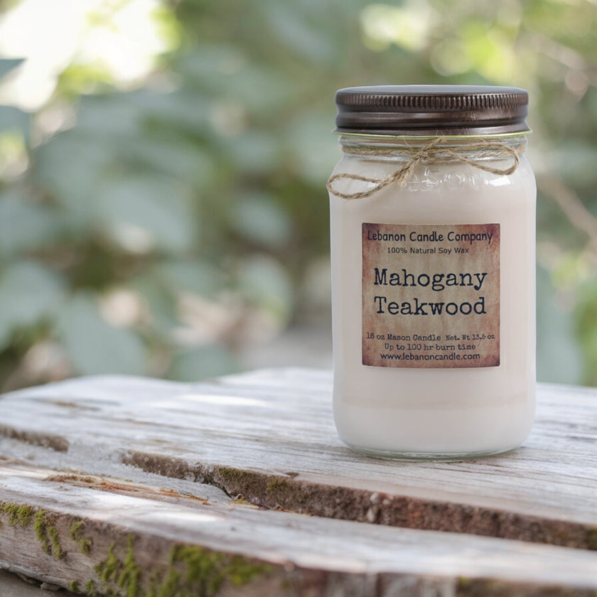Mahogany Teakwood Candle