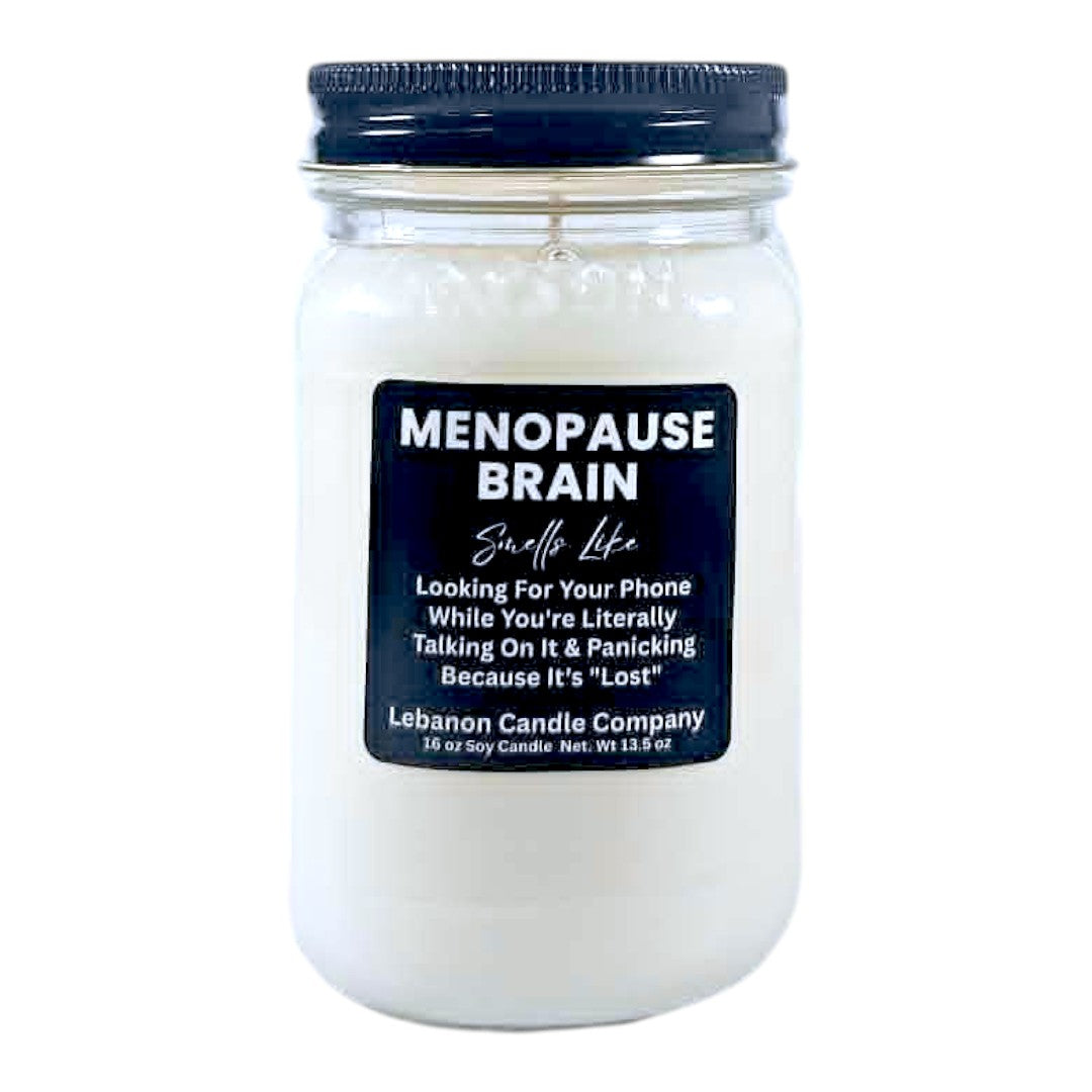 Menopause Brain Funny Candle