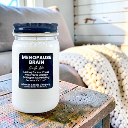 Menopause Brain Funny Candle