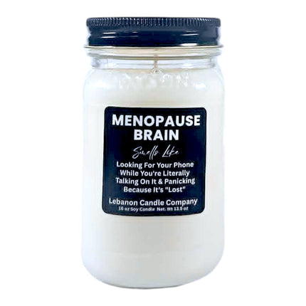 Menopause Brain Funny Candle