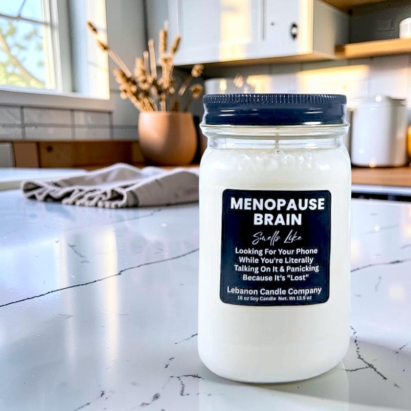 Menopause Brain Funny Candle