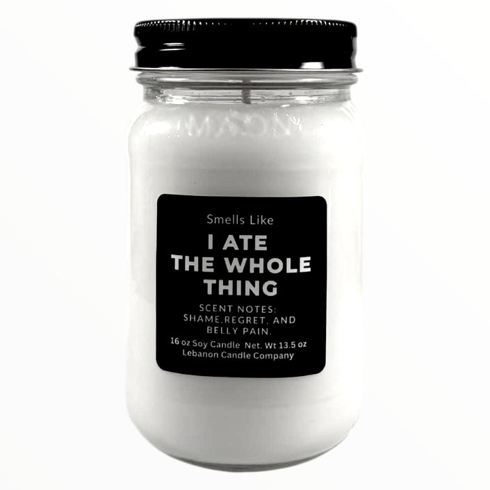 I Ate The Whole Thing Funny Candle