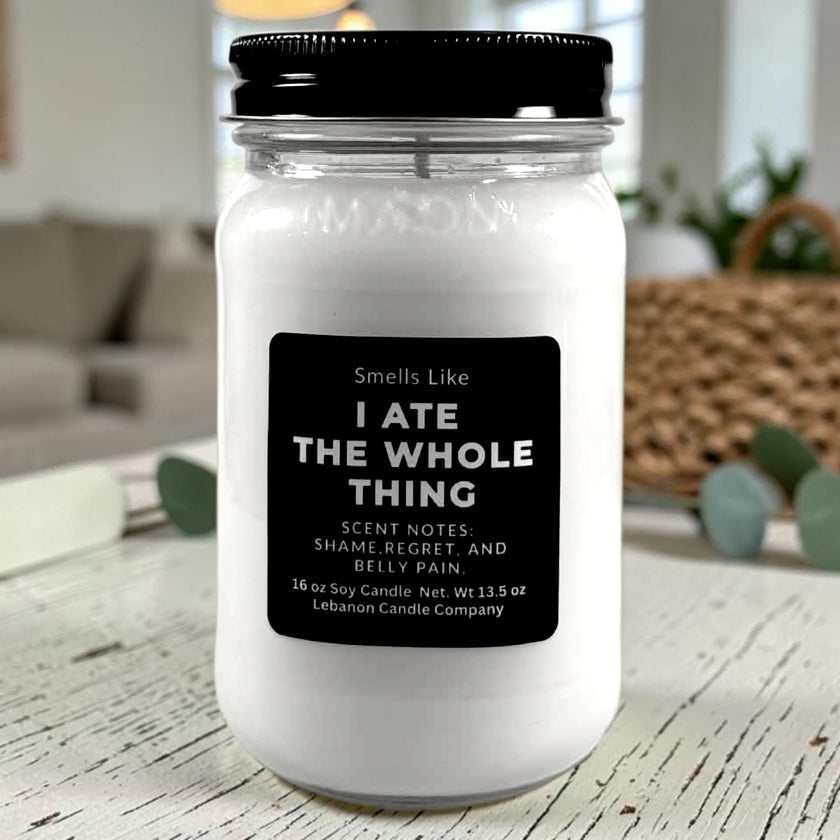 I Ate The Whole Thing Funny Candle