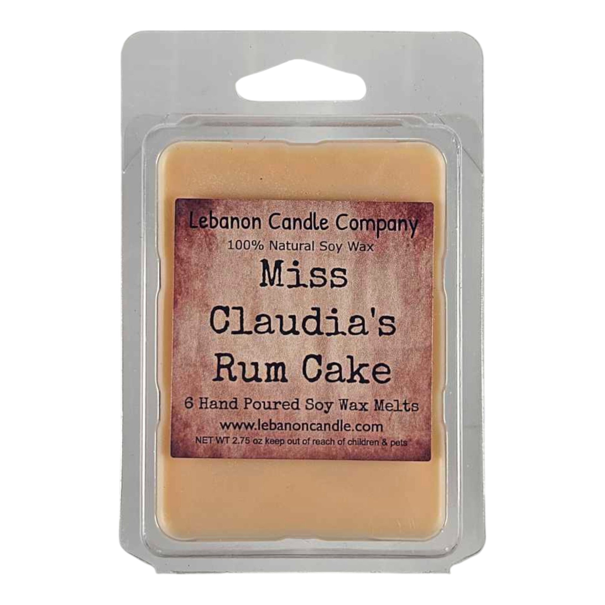 Miss Claudia’s Rum Cake Wax Melt