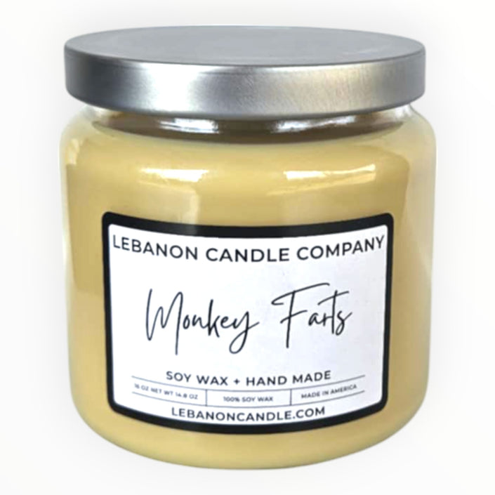 Monkey Farts Double Wick Candle