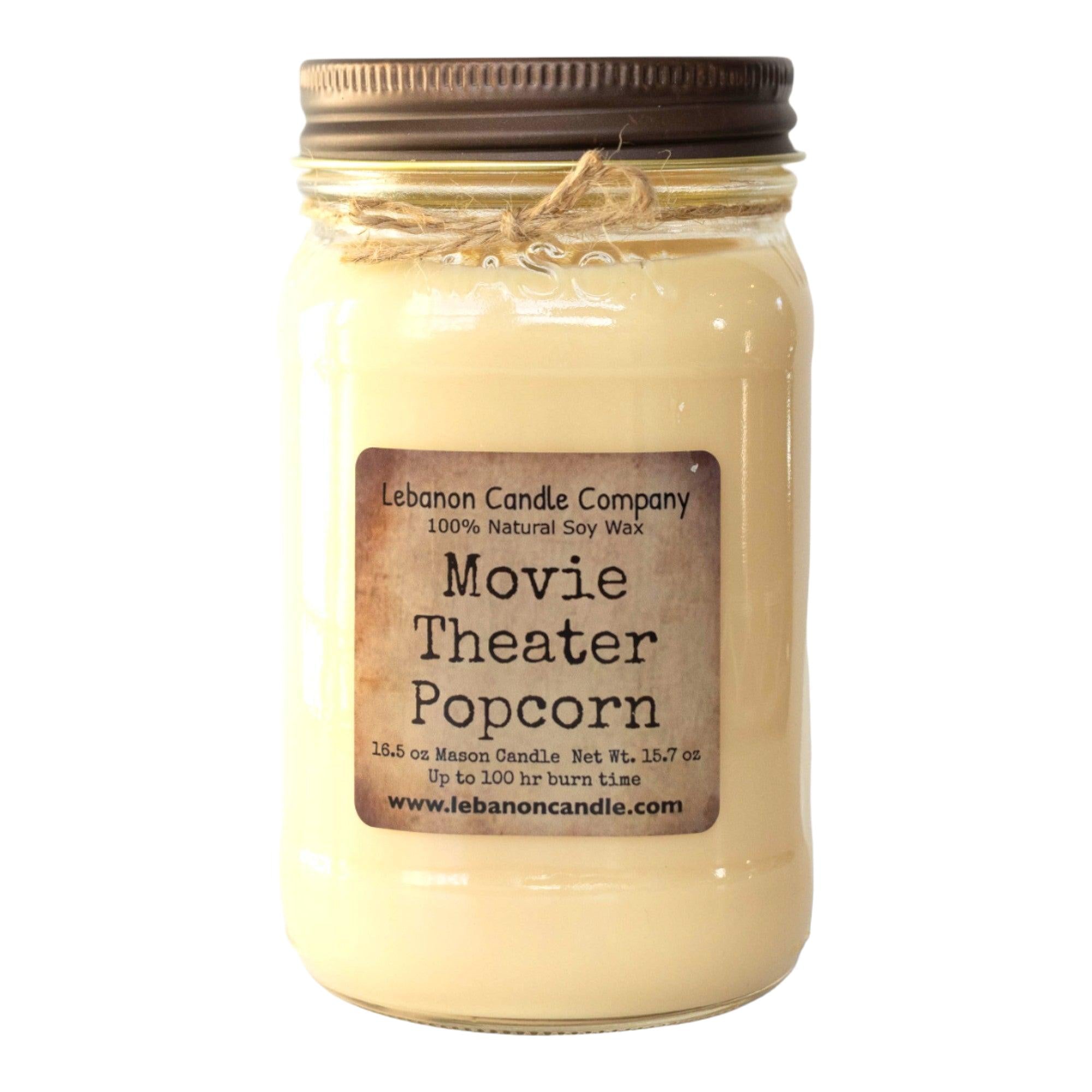 Movie Theater Popcorn Candle