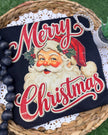 Vintage Merry Christmas Santa Graphic Tee