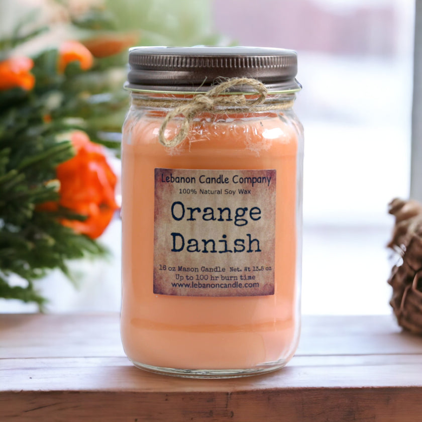 Orange Danish Candle