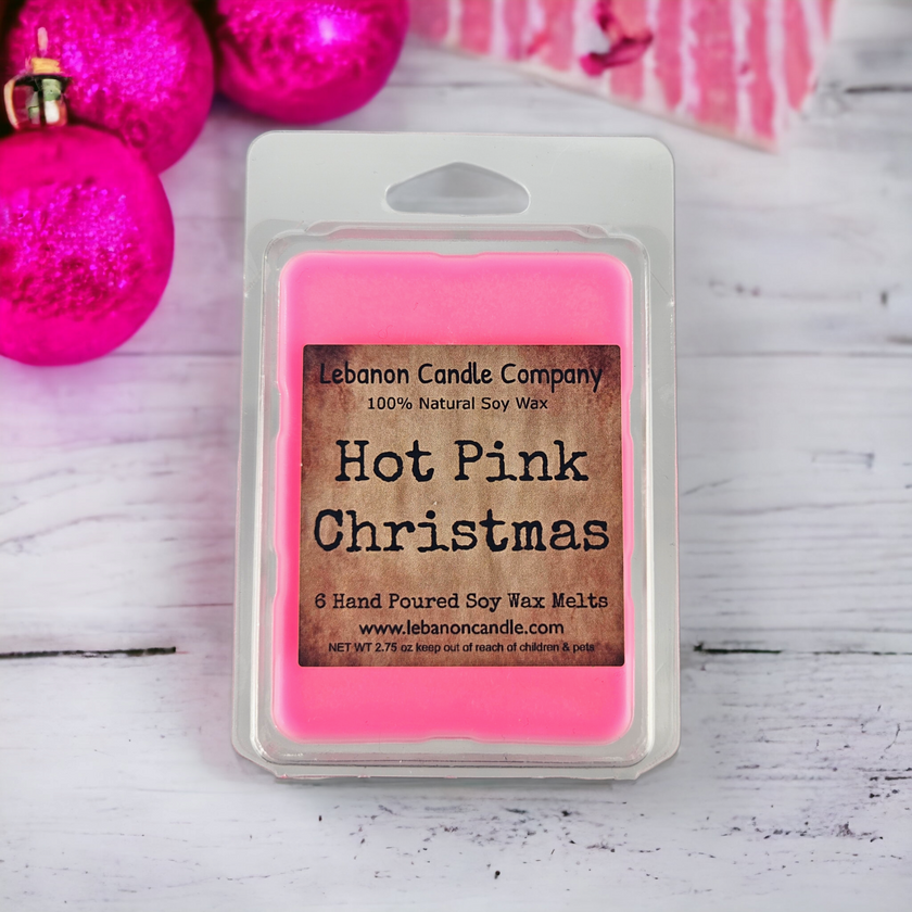 Hot Pink Christmas Wax Melt