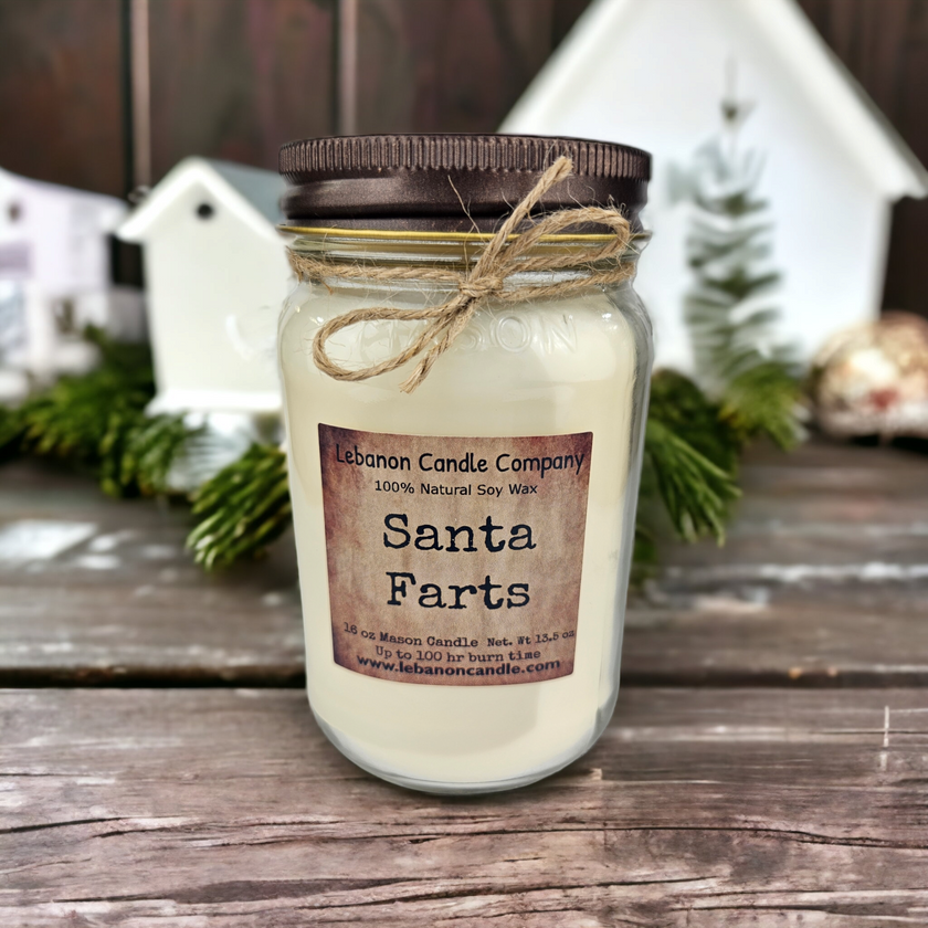 Santa Farts Candle