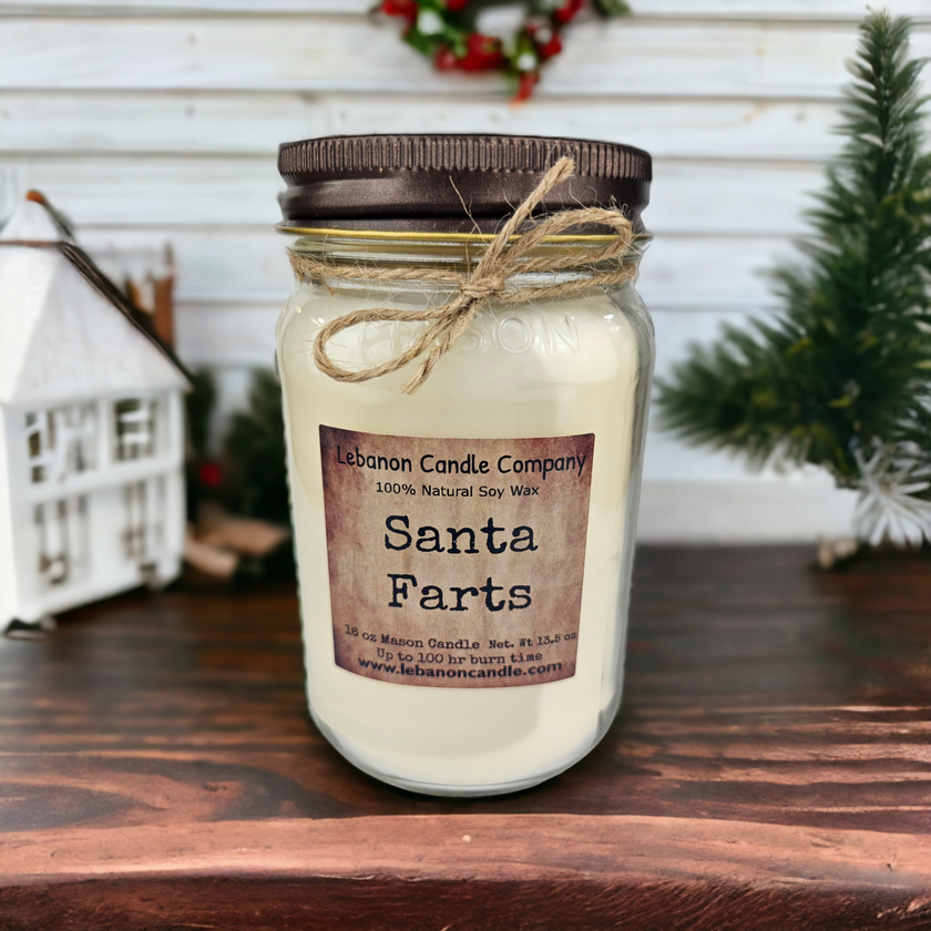 Santa Farts Candle