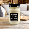 Funny Please Leave By 9pm Candle