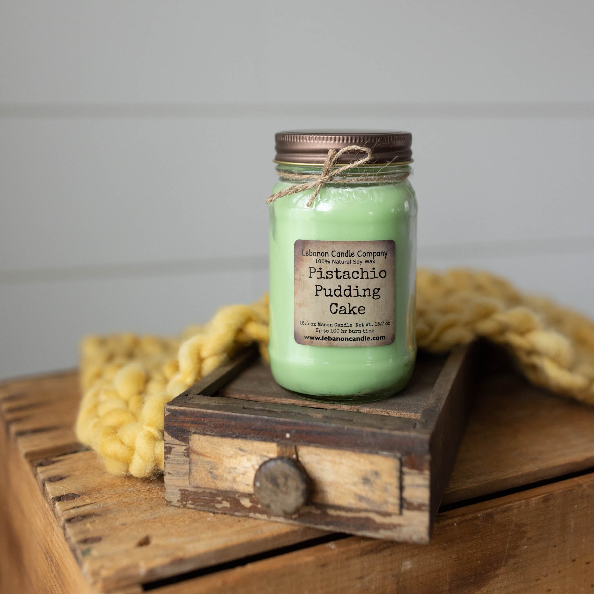 Pistachio Pudding Cake Candle