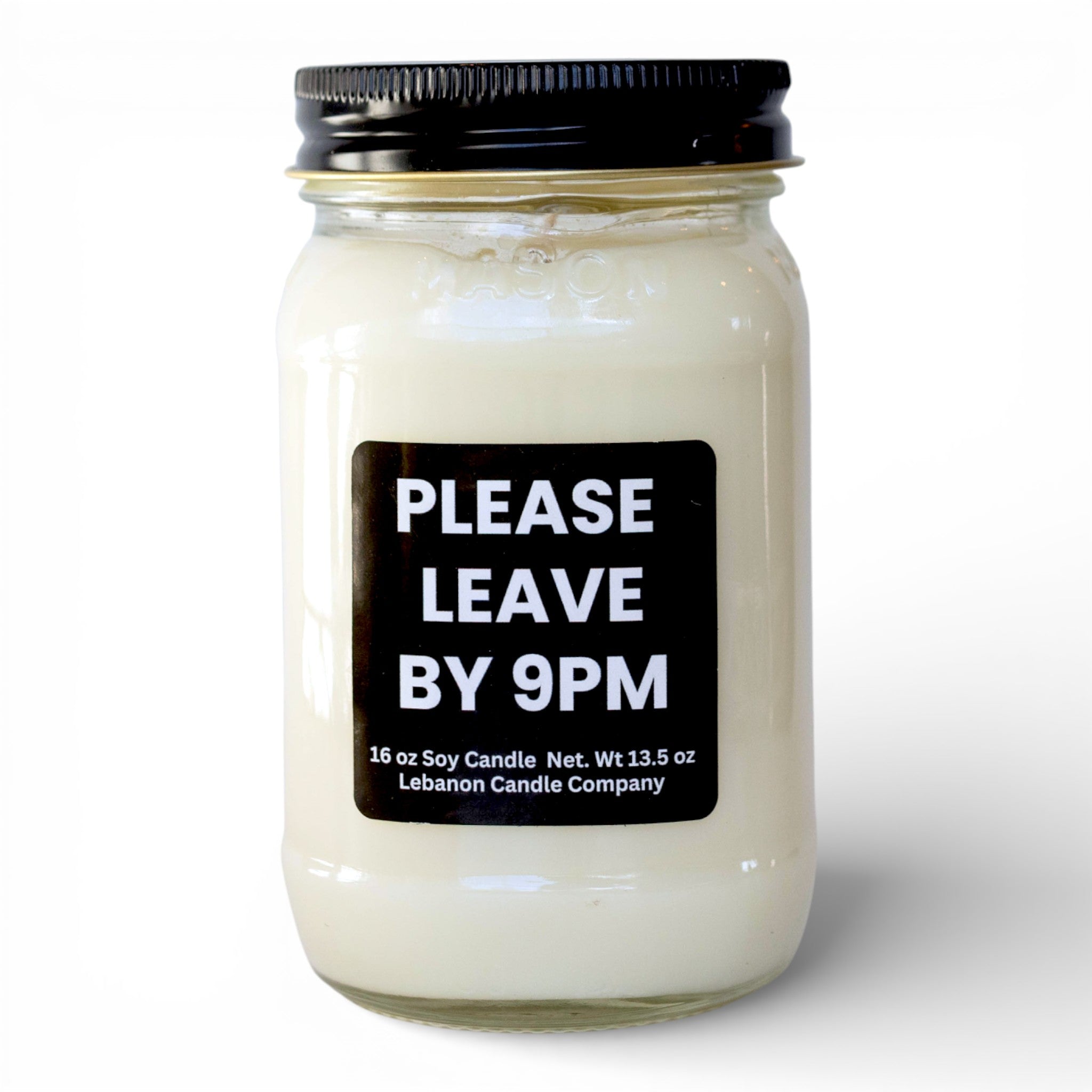 Please Leave By 9pm Funny Candle