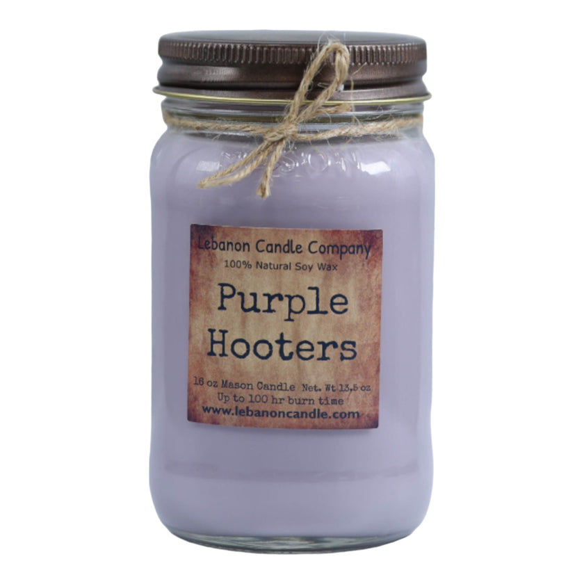 Purple Hooters Candle