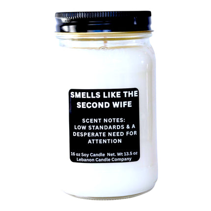 Smells Like The Second Wife Funny Candle