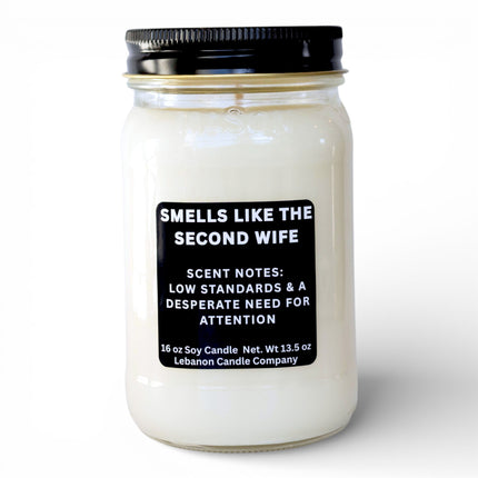 Smells Like The Second Wife Funny Candle