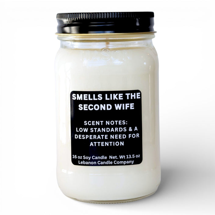 Smells Like The Second Wife Funny Candle
