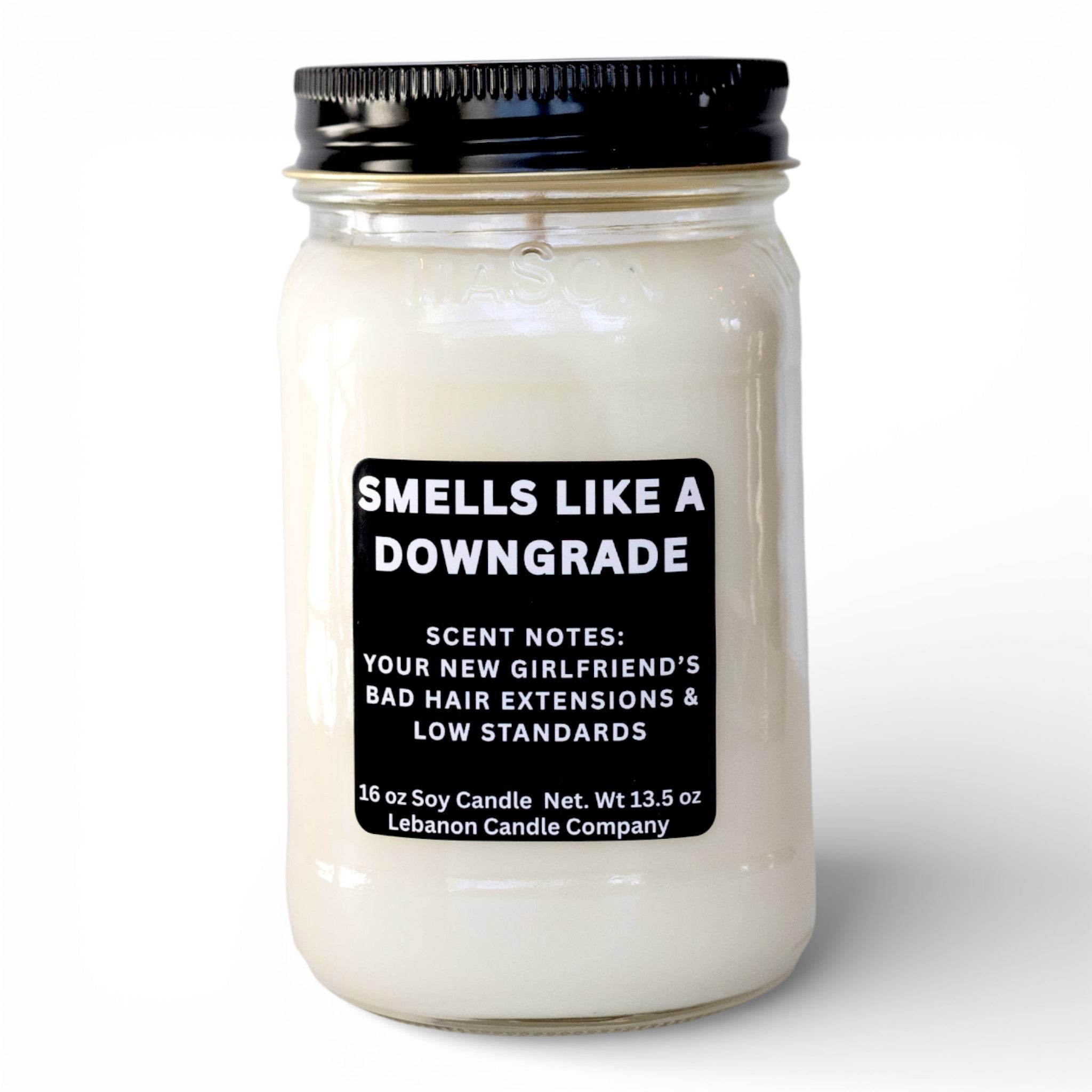 Smells Like A Downgrade Funny Candle