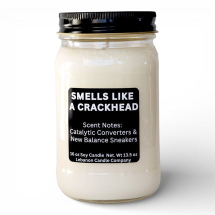 Smells Like a Crackhead Funny Candle