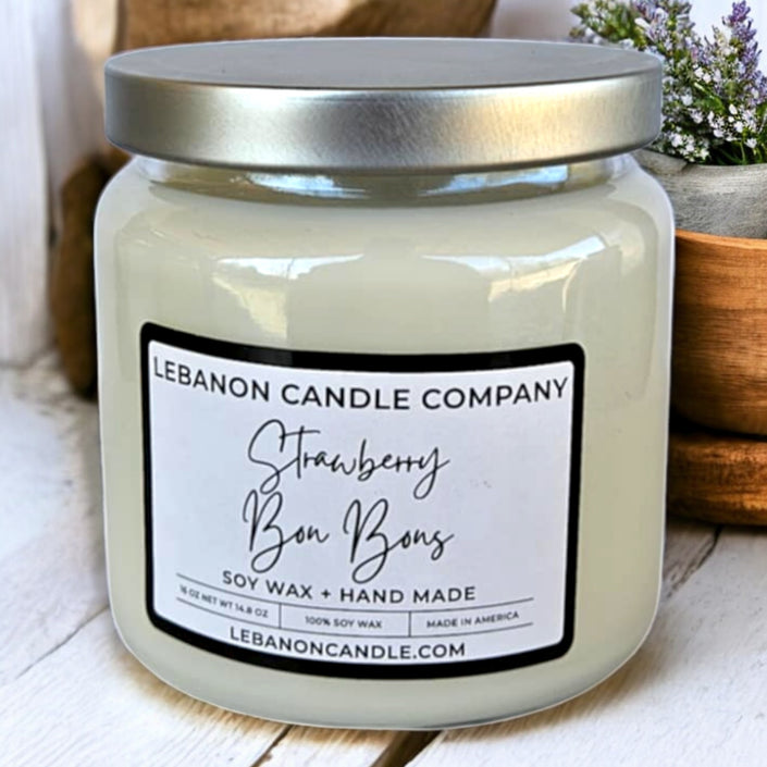 Strawberry Bon Bons Double Wick Candle