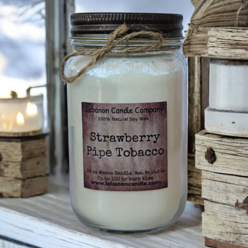 Strawberry Pipe Tobacco Candle