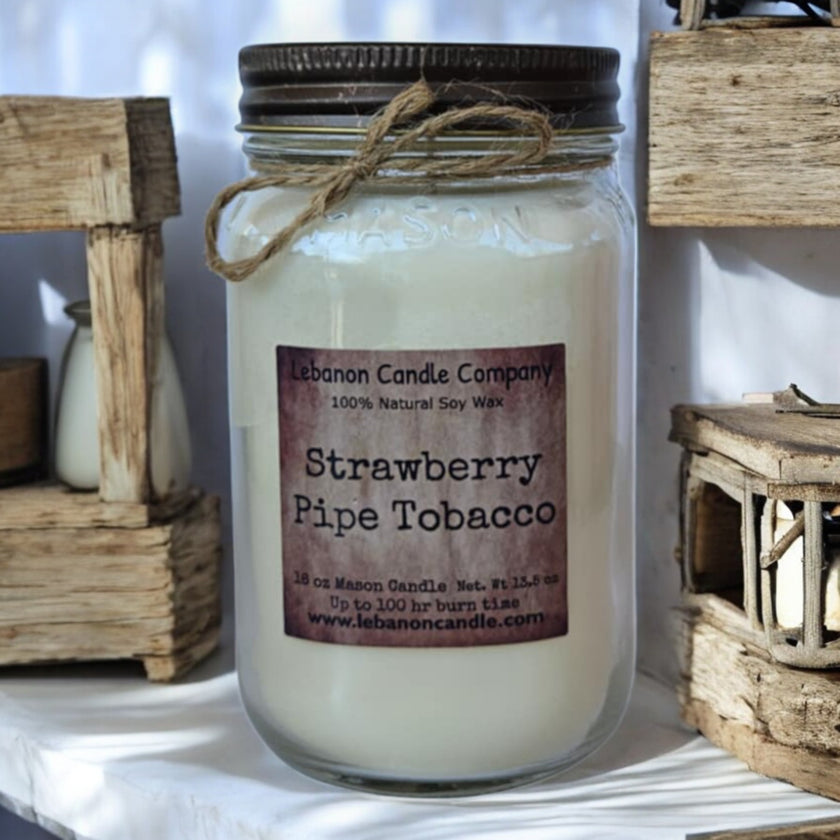 Strawberry Pipe Tobacco Candle