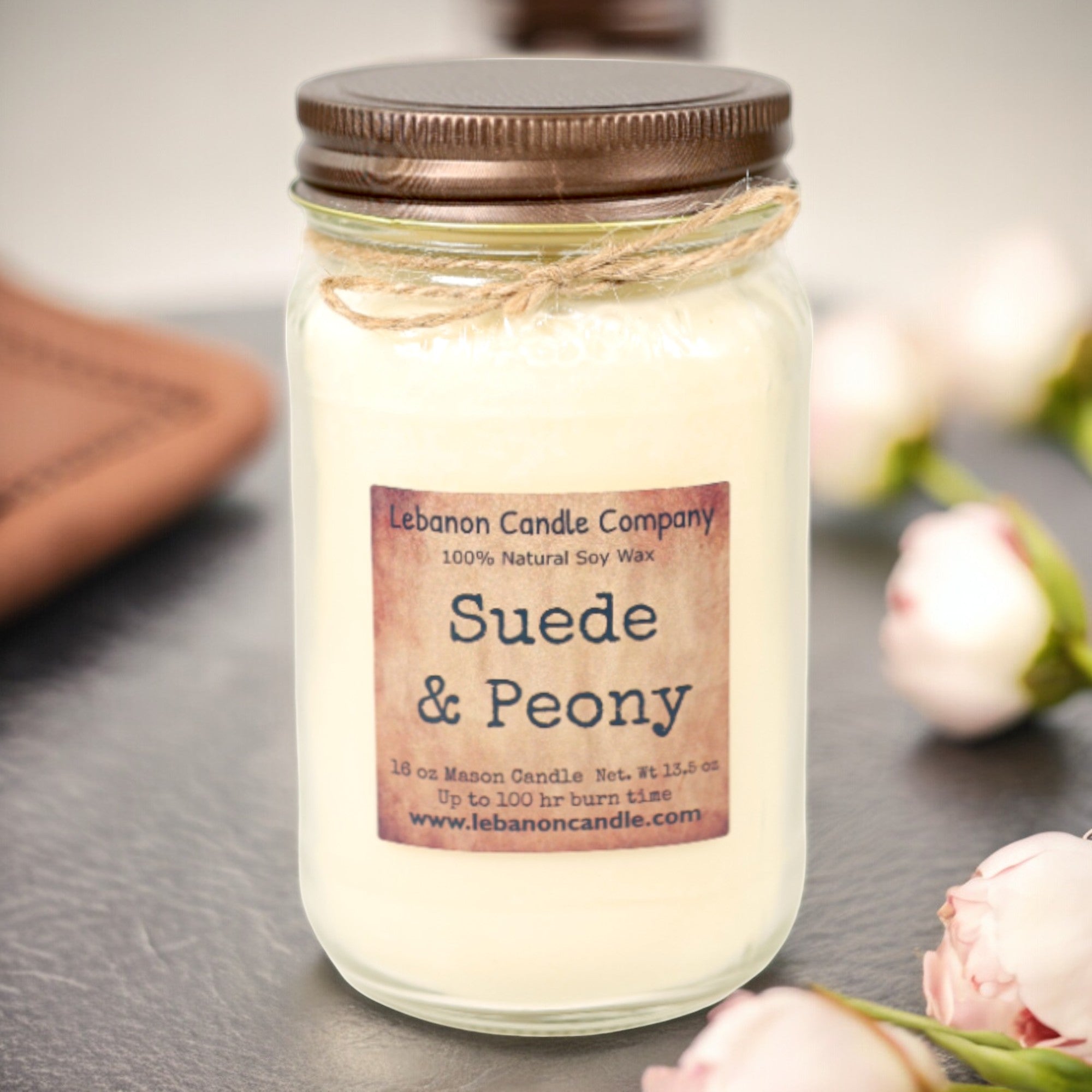 Suede & Peony Candle