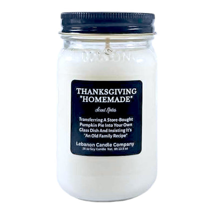 Thanksgiving Homemade Funny Candle