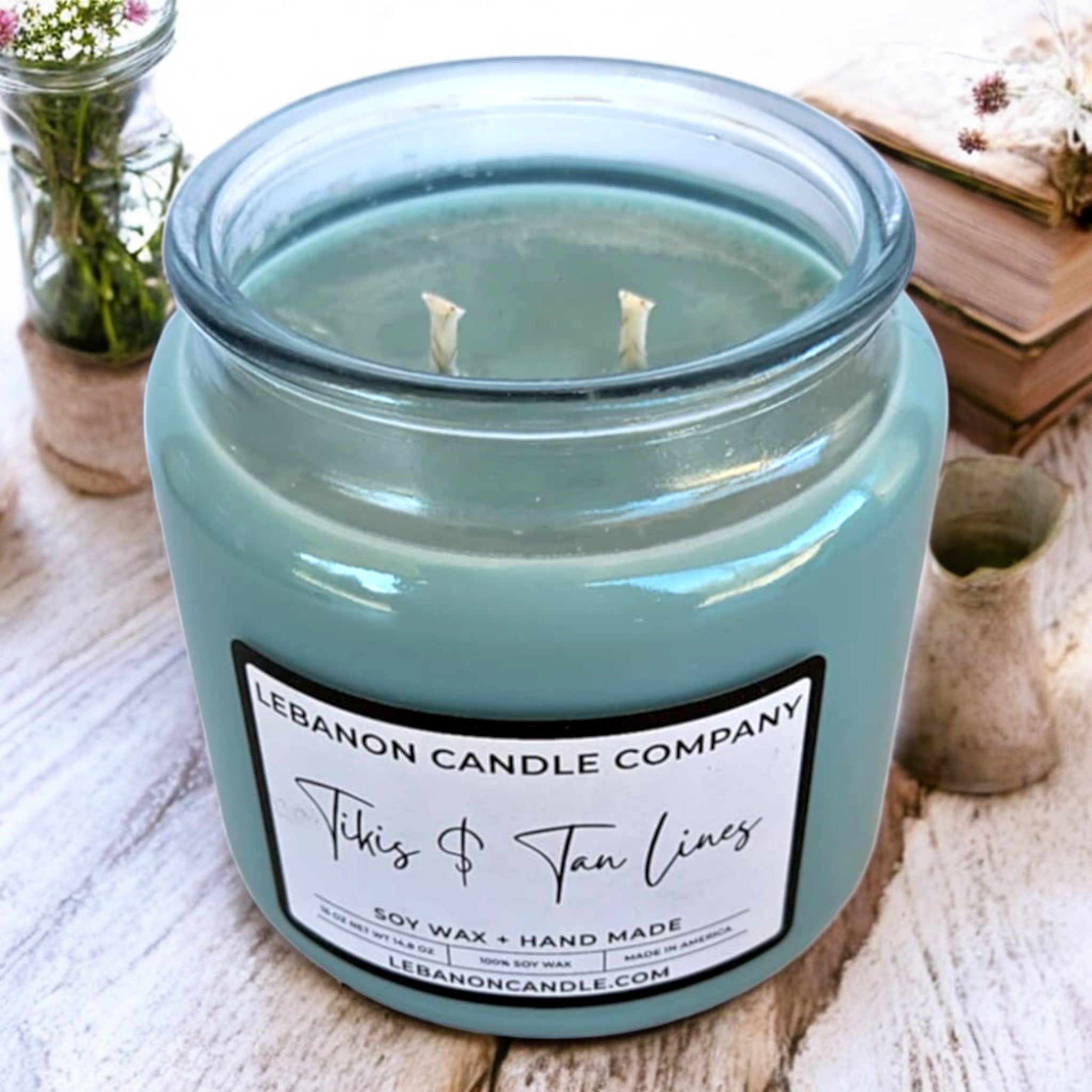 Tiki's & Tan Lines Double Wick Candle