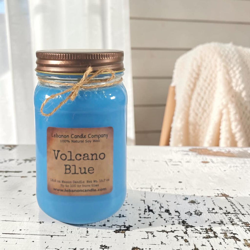 Volcano Blue Candle