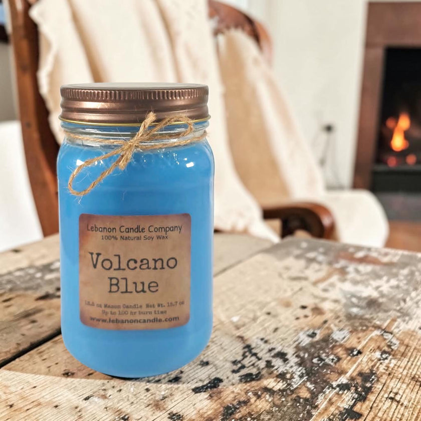 Volcano Blue Candle