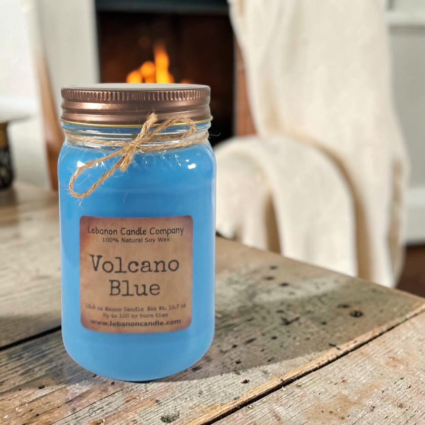 Volcano Blue Candle