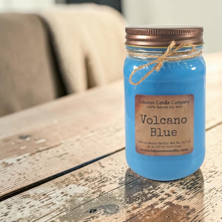 Volcano Blue Candle