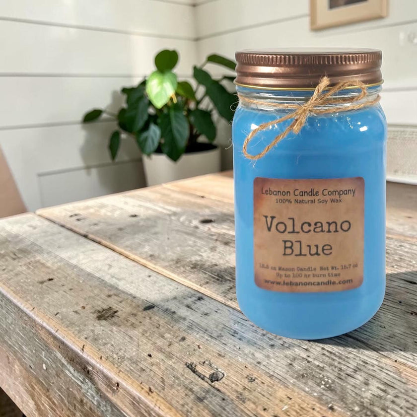 Volcano Blue Candle
