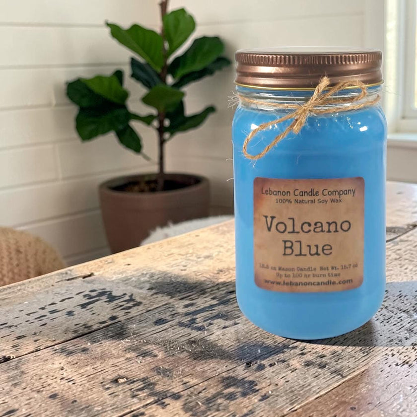 Volcano Blue Candle