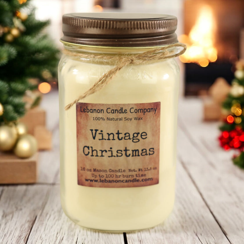 Vintage Christmas Candle