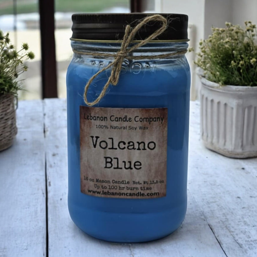 Volcano Blue Candle