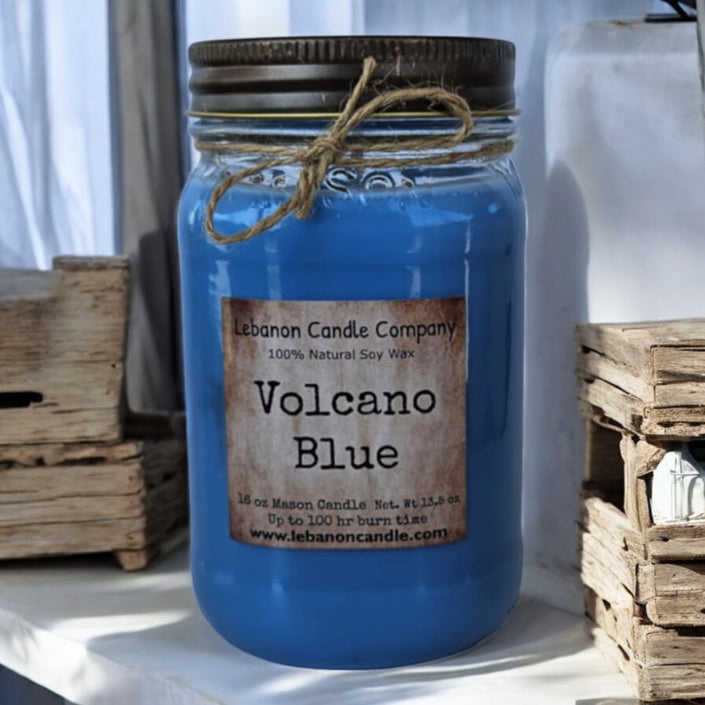 Volcano Blue Candle