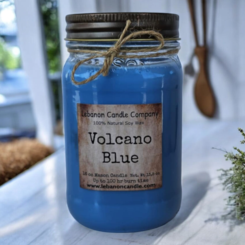 Volcano Blue Candle