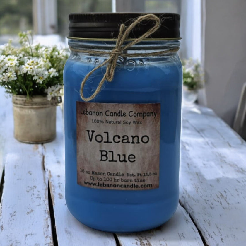 Volcano Blue Candle
