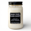 Wash Your Damn Hands Funny Bathroom Candle